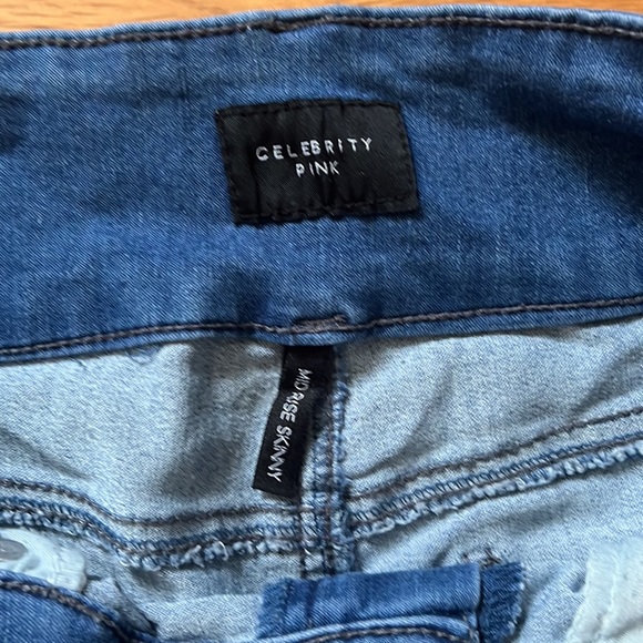 Celebrity Pink Midrise Skinny Jeans - Picture 3 of 5
